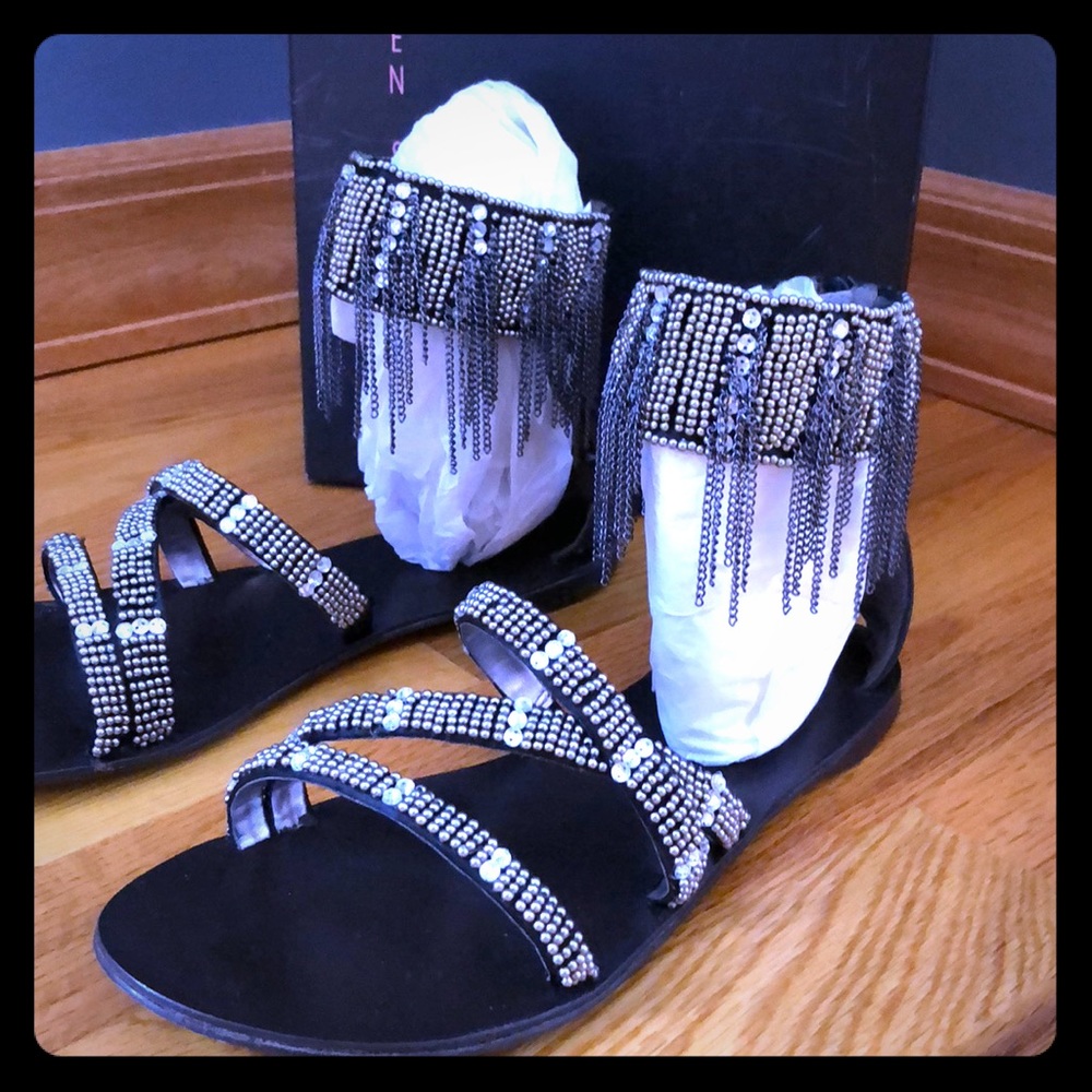 Steve Madden beaded sandal